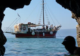 Photo of the boat used for the snorkelling trip around Krk with Styria Guenis Diving Center Krk.