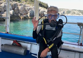 Our equipment is on the boat and ready to be used for the PDA Junior Open Water Diver Course in Krk for Kids (10-15 y.) with Styria Guenis Diving Center Krk.