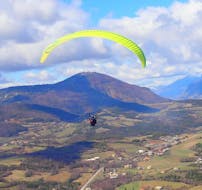 A person is participating to Tandem Paragliding Flight in Gorges du Verdon - Vision Verdon with Haut Les Mains.