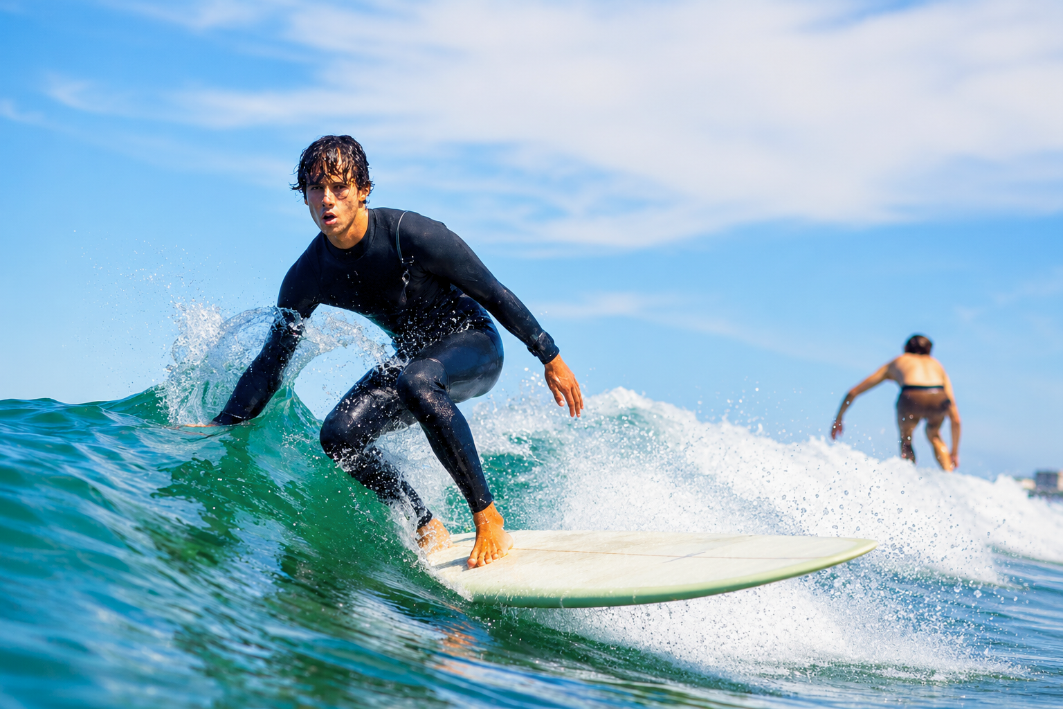 Surflessen (vanaf 8 j.) in Albufeira voor beginners.