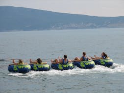 Water Tube Ride in Kvarner Bay with Water Sport Centar Selce.