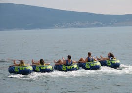 Water Tube Ride in Kvarner Bay with Water Sport Centar Selce.