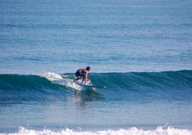 A person is participating to Surfing Lessons - incl. Transfer - Advanced with Gold Coast Hendaye.