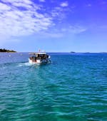 Bild des Bootes während des Scuba Diving - Geführte Bootstauchgänge zu Inseln in der Nähe von Rovinj.