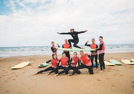 Surflessen (vanaf 6 jaar) op Penon Beach in Seignosse met ESCF Anglet