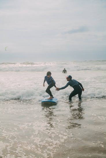 Cours de surf (dès 6 ans) sur la plage des Bourdaines avec ESCF Anglet
