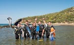 A group of divers during the Trial Scuba Diving in Rijeka with Diving Center Marco Polo Rijeka.