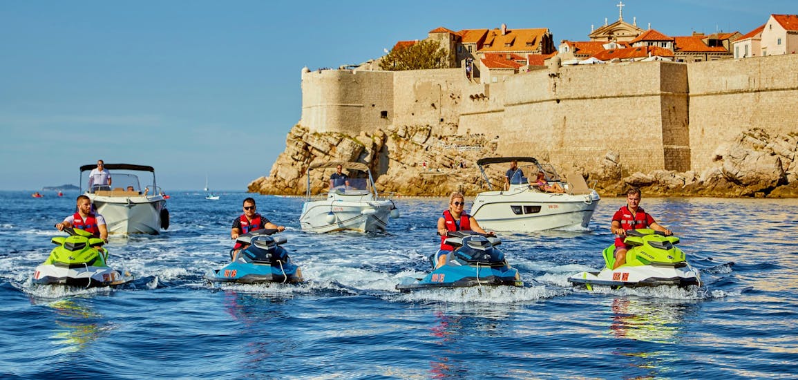 Safari in moto d'acqua a Dubrovnik, inclusa l'Isola di Lokrum.