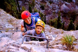 Klettersteig auf dem Monte Colodri für Familien mit SKYclimber Tremosine.