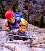 Klettersteig auf dem Monte Colodri für Familien mit SKYclimber Tremosine.