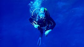 Picture of a diver enjoying their Open Water Diver Course for Beginners with Wind - Centro de Actividades de Montanha.