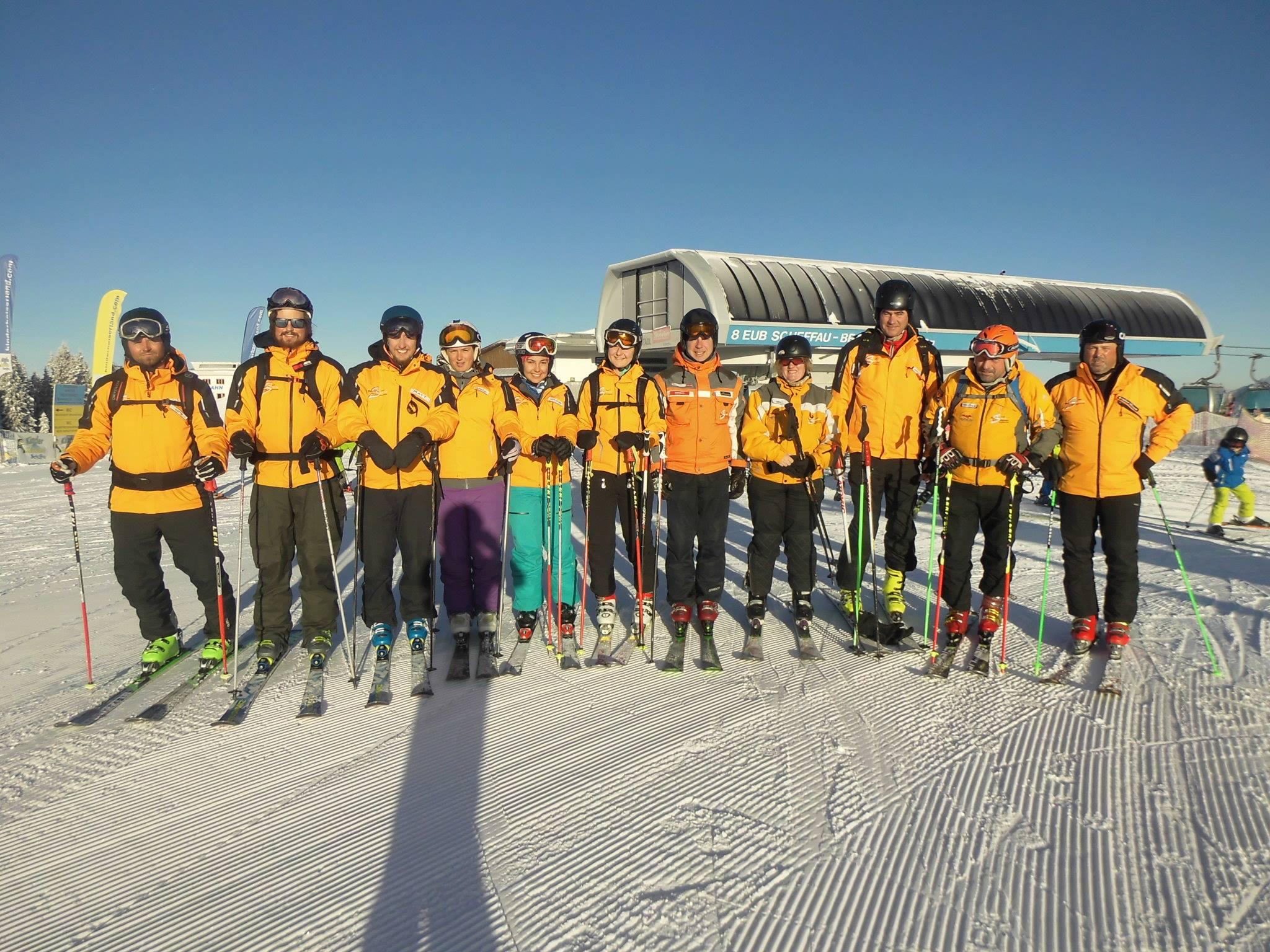 Team of ski instructors