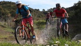 A group of people during their Mountain Bike Tour - Costa Vicentina with Algarve Adventure.