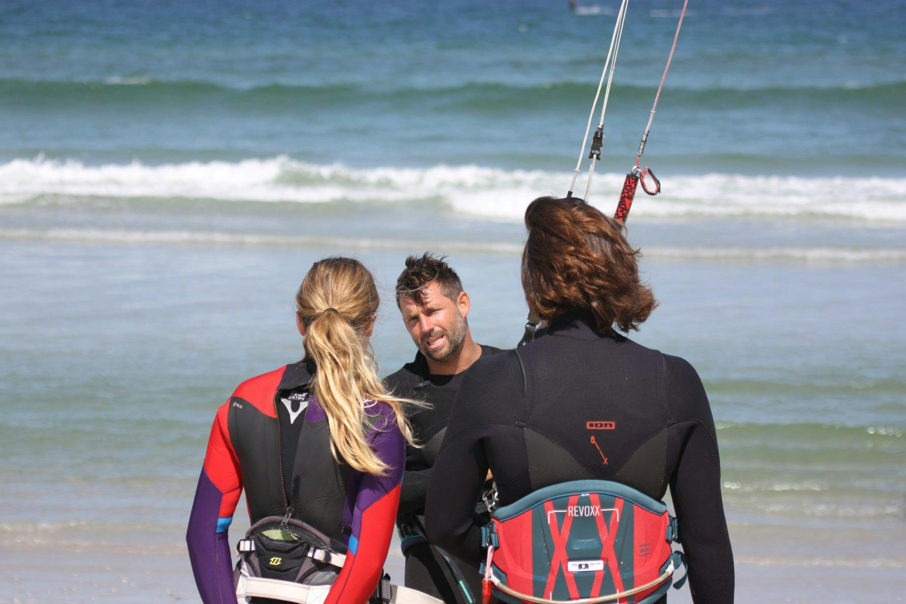 Kitesurfing Lessons at Lister Ellenbogen for Beginners from Kiteschule Sylt.