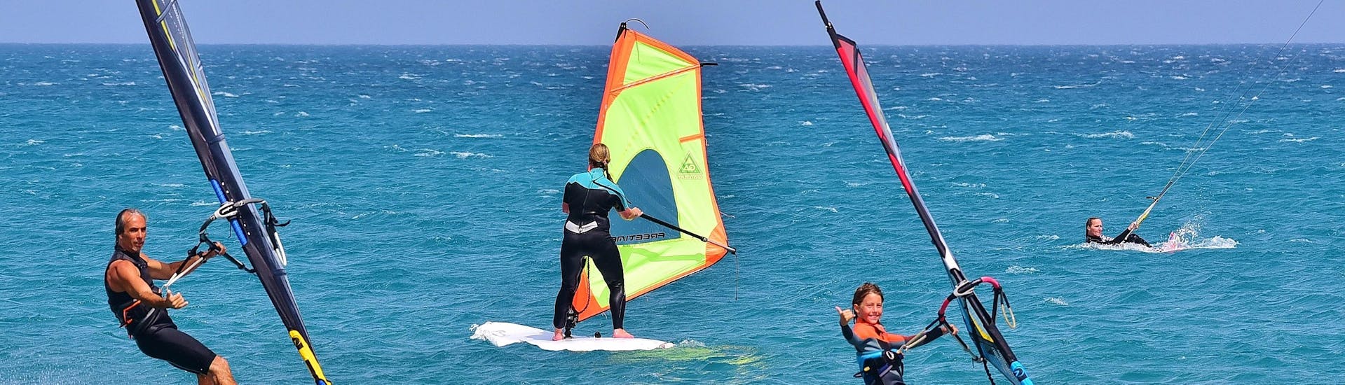 Windsurfing Lessons for Kids and Adults - Beginner with Matas Bay Surf School - Hero image