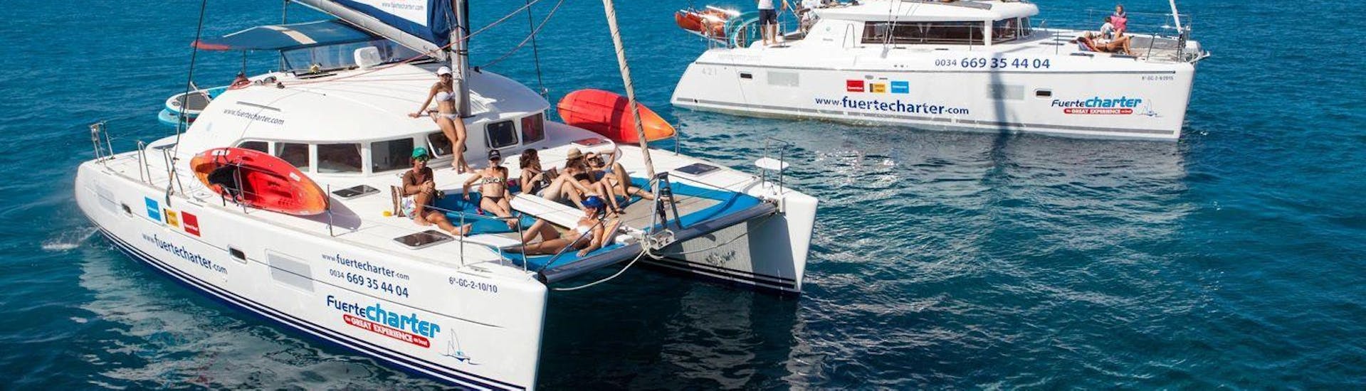 Private Catamaran Tour from Corralejo with Kayak and SUP.