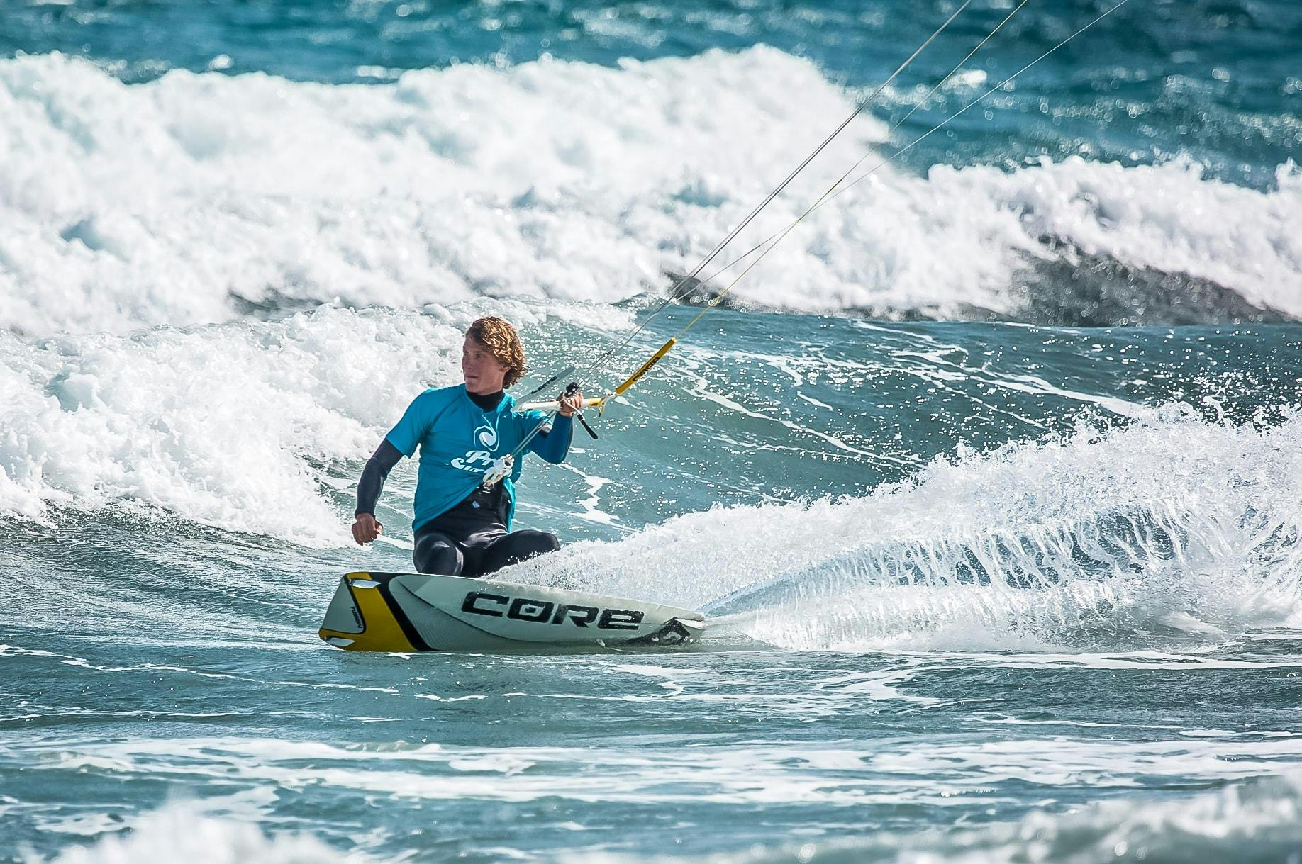 Private Kitesurfing Lessons for Adults - Beginners from Pro Surfing Company Gran Canaria.