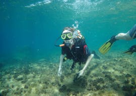 Divers discover scuba diving in Benidorm.
