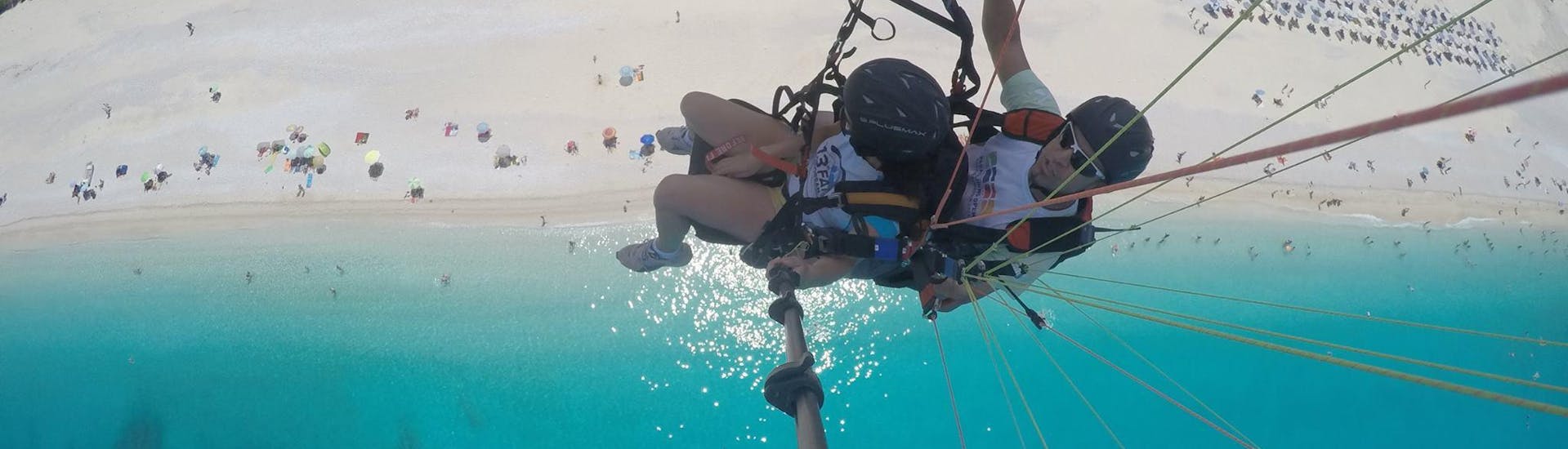 Tandem Paragliding over Myrtos Beach - Kefalonia with No Borders Paragliding - Hero image