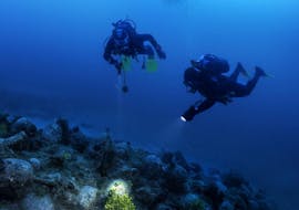 Guided Dive to the Roman Shipwreck in Pag for Certified Divers from Foka Diving Centar Šimuni.