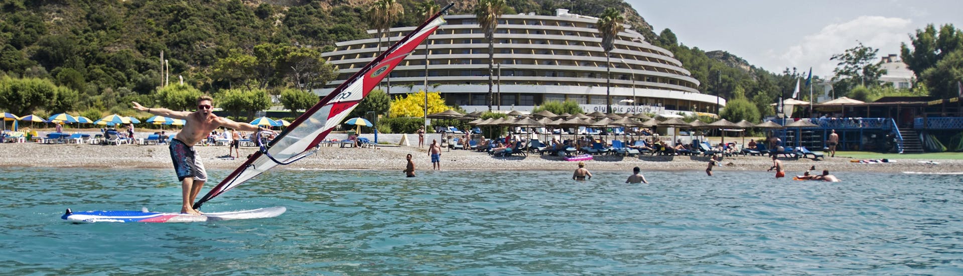 Windsurfing Lessons for Kids & Adults - Beginners with Windsurfers' World Rhodes.