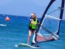 Cours de windsurf sur la plage d'Ixia pour Débutants