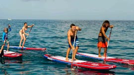 Stand Up Paddle Lessen in Larnaca vanaf 7 jaar voor beginners met Windsurf City Cyprus.