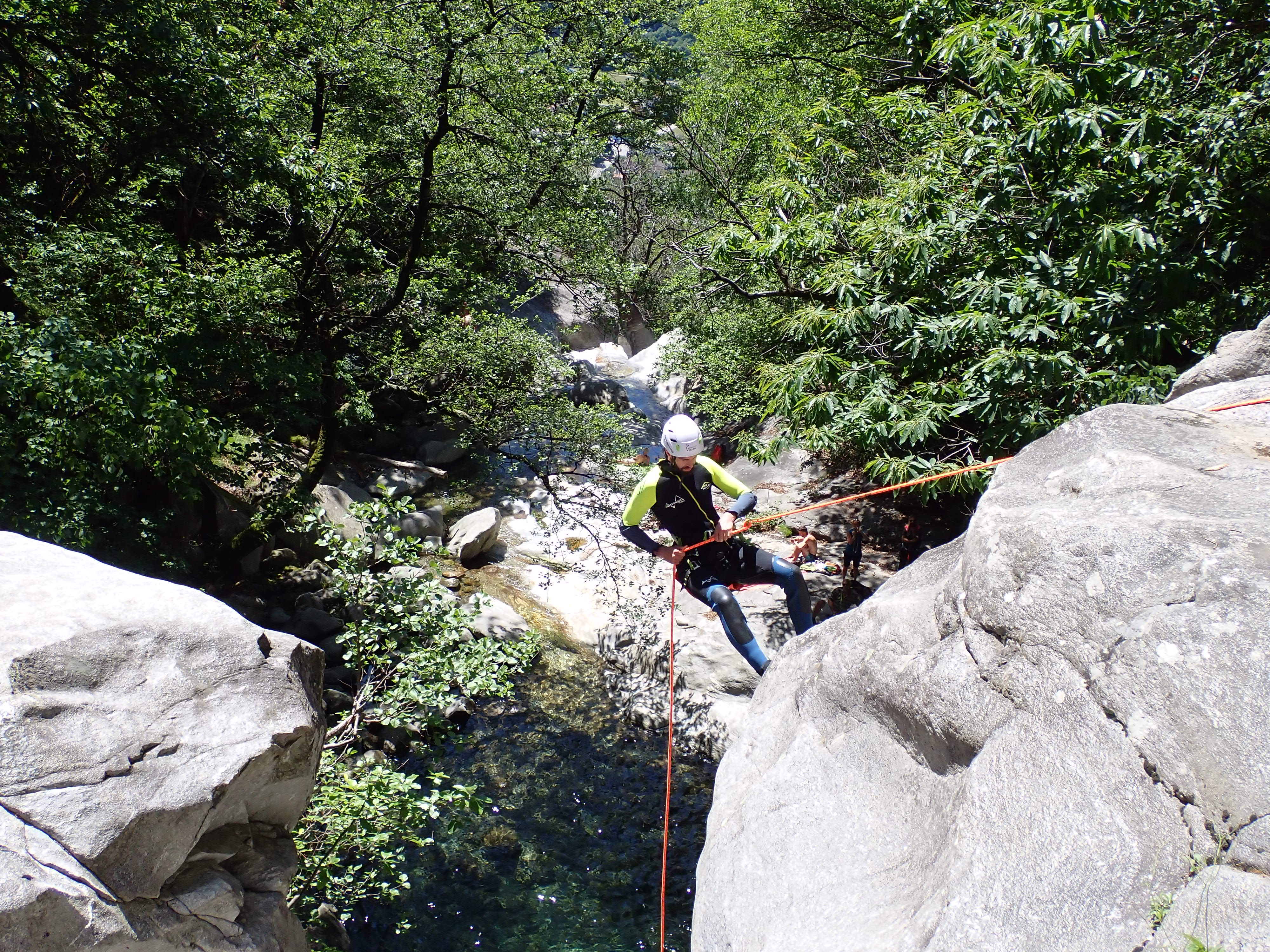 Boggera Canyoning im Tessin.
