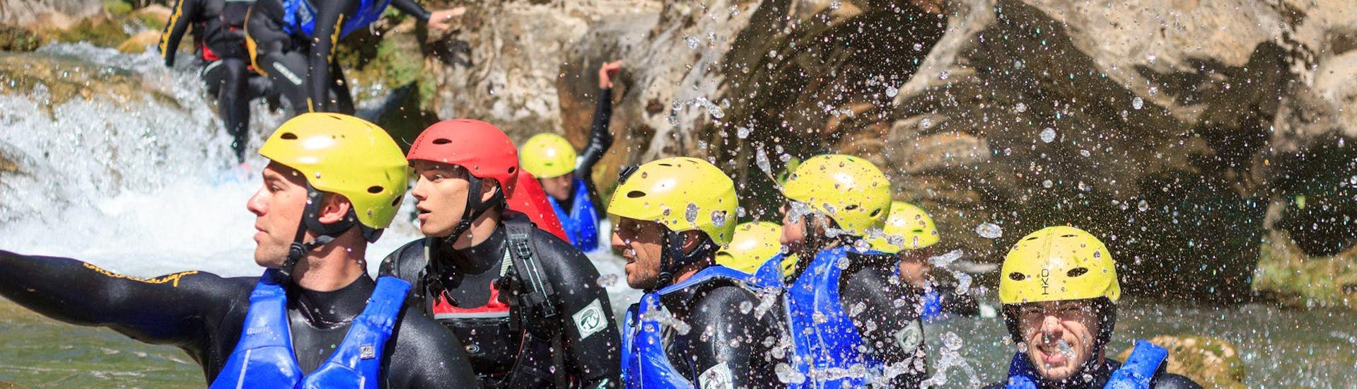 Extreme Canyoning in Cetina River.