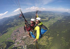 Tandem Paragliding an der Mittagbahn - Panorama Flug mit vogelfrei Allgäu