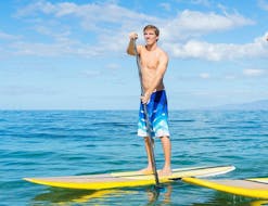 Stand Up Paddle Lessen in Tarifa vanaf 14 jaar voor beginners met Surfer Tarifa.