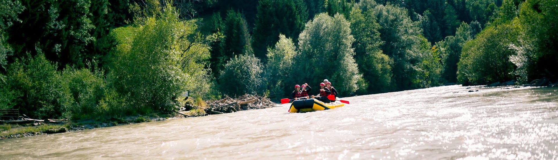 During Rafting on the Enns River in Schladming with myadventure Schladming.