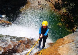 A man during Canyoning near Schladming for Beginners - Up and Down with myadventure Schladming.