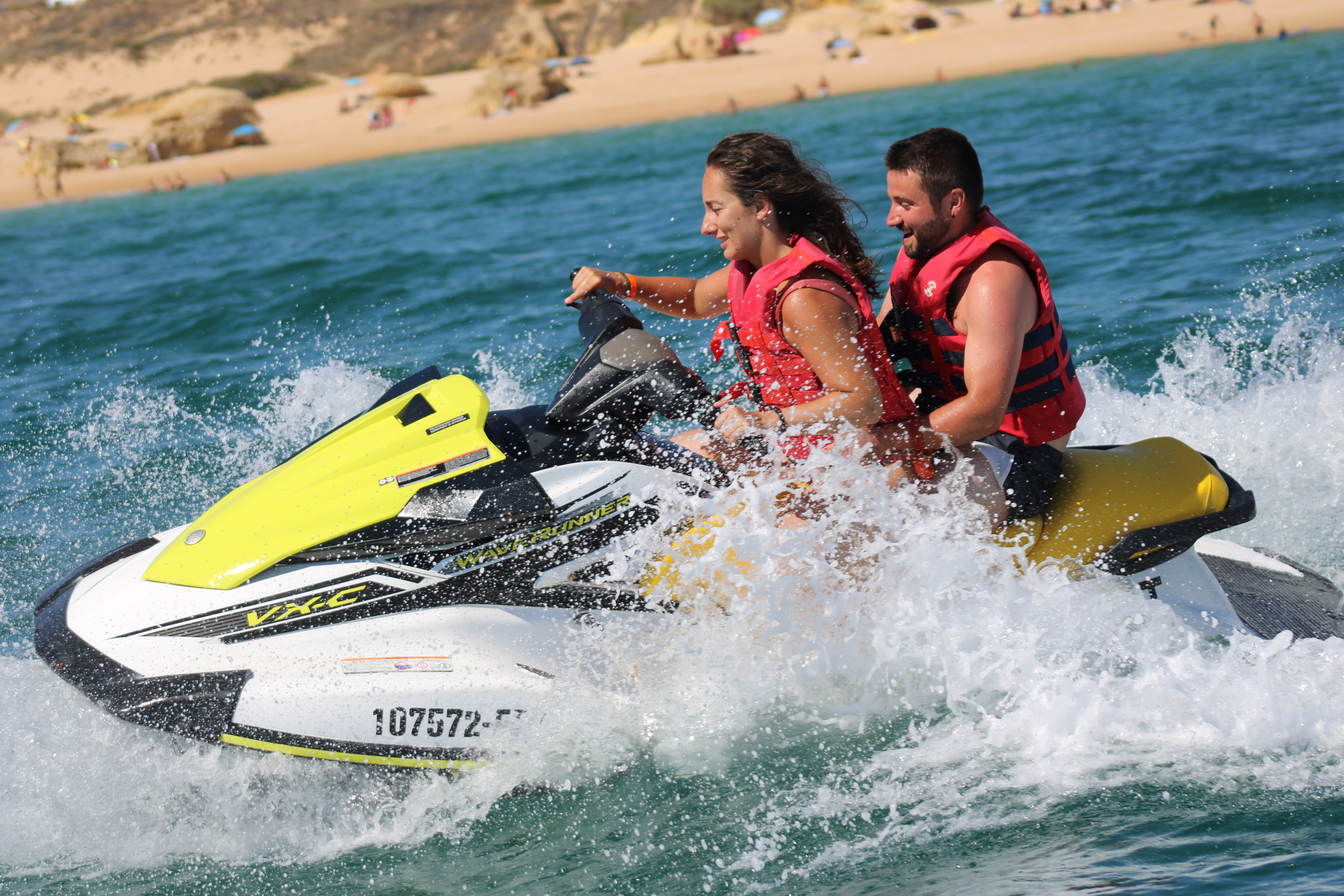 Jet Ski at Galé Beach near Albufeira from Nautifun Galé Albufeira.