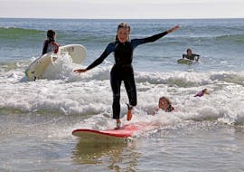 Private Surfing Lesson on Praia da Galé in Albufeira with SUPA Surf School Albufeira