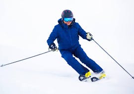 A man skiing during the Private Ski Lessons for Adults of All Levels with Skischule PassionSki - St. Moritz.