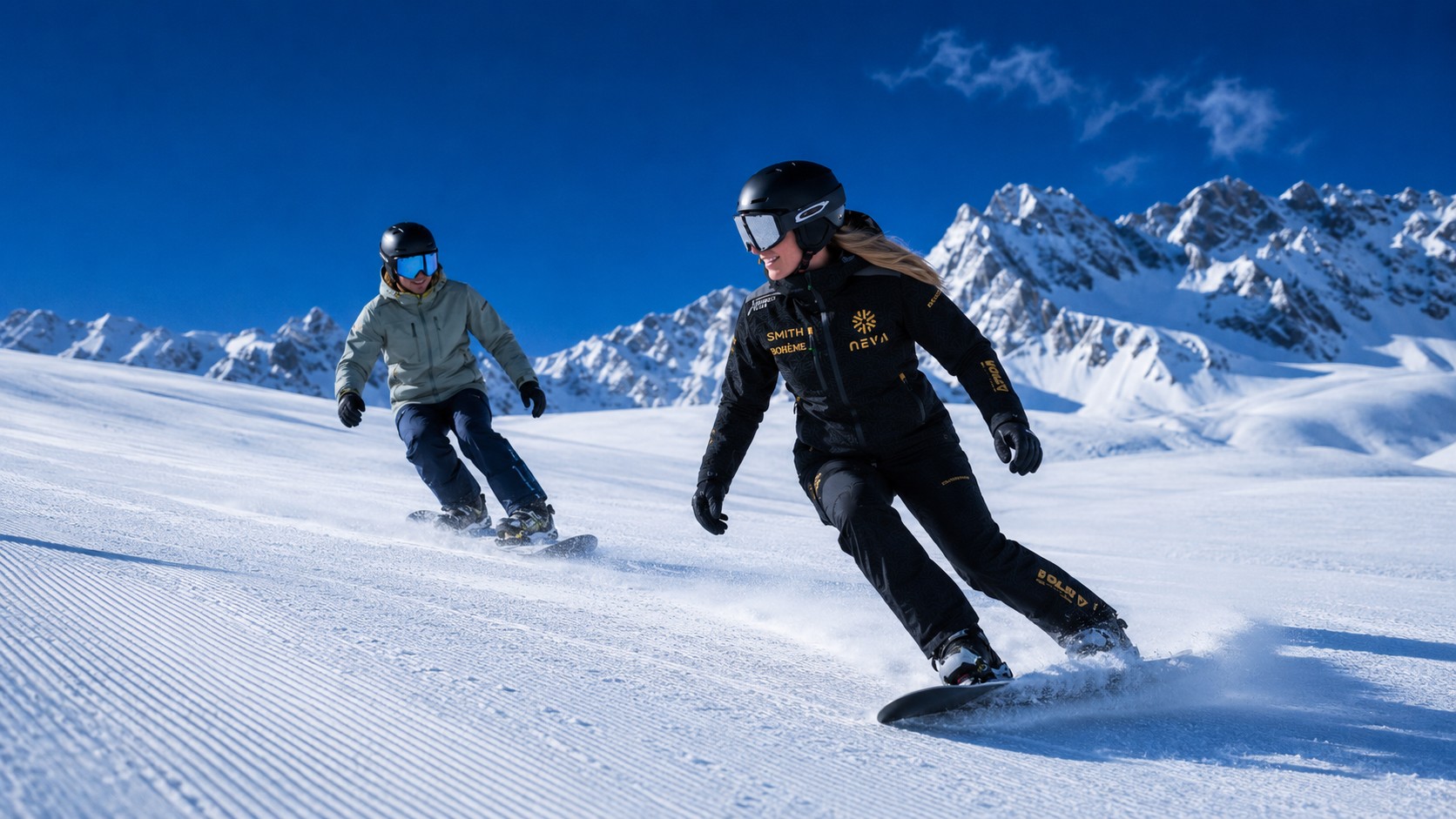 Lezioni private di snowboard per tutte le età.