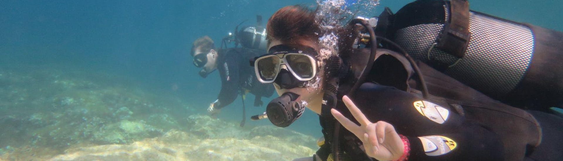 Immersioni subacquee per principianti a Bugibba, Malta.