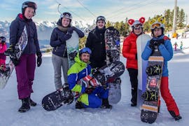 Snowboardlessen voor kinderen en volwassenen voor beginners met Skischool MALI / MALISPORT Oetz.