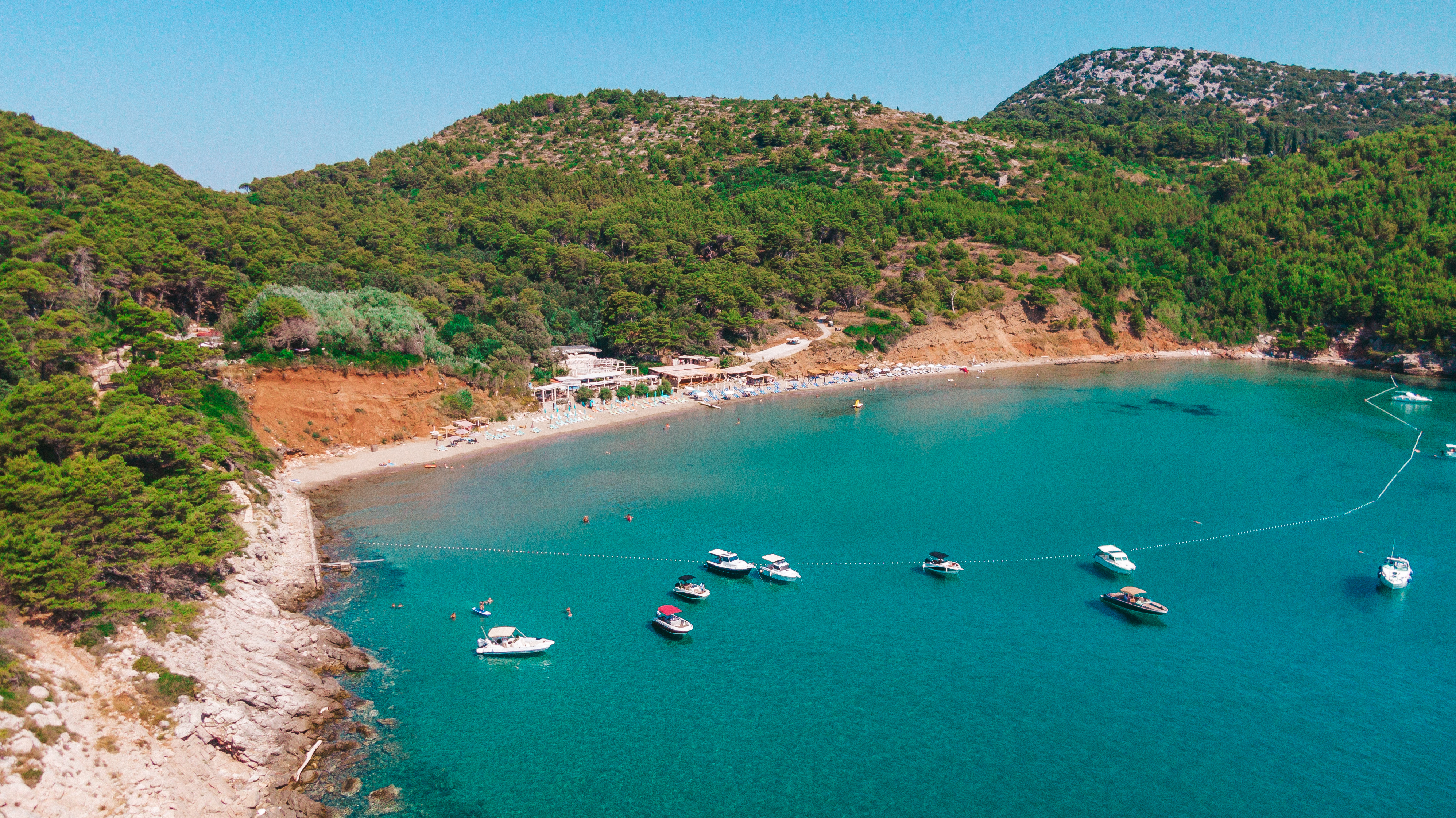 View of the coast of Dubrovnik during a half day private boat trip to Elaphiti Islands with Rewind Dubrovnik by boat.