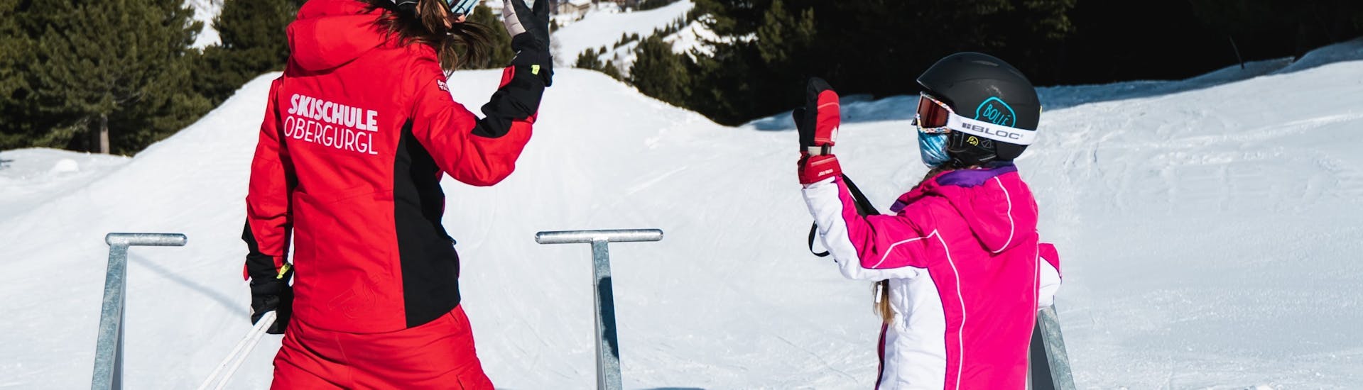 Lezioni private di sci per bambini per tutti i livelli.
