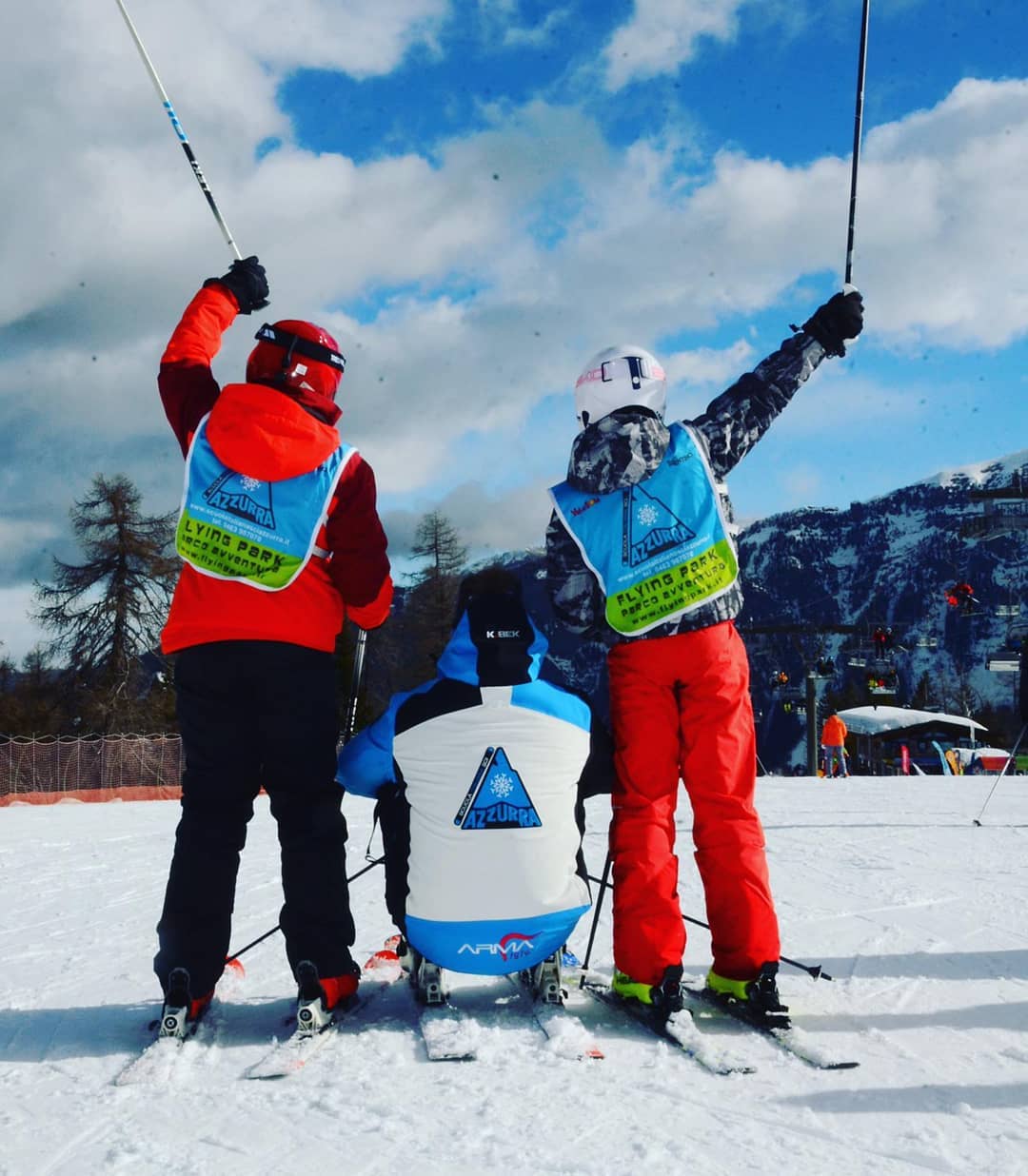 Skilessen voor kinderen vanaf 6 jaar - beginners met Scuola Sci Azzurra Folgarida.