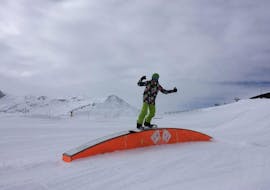 Off Piste Snowboarding Lessons - All Levels with Swiss Snowboard School Sägerei Sedrun