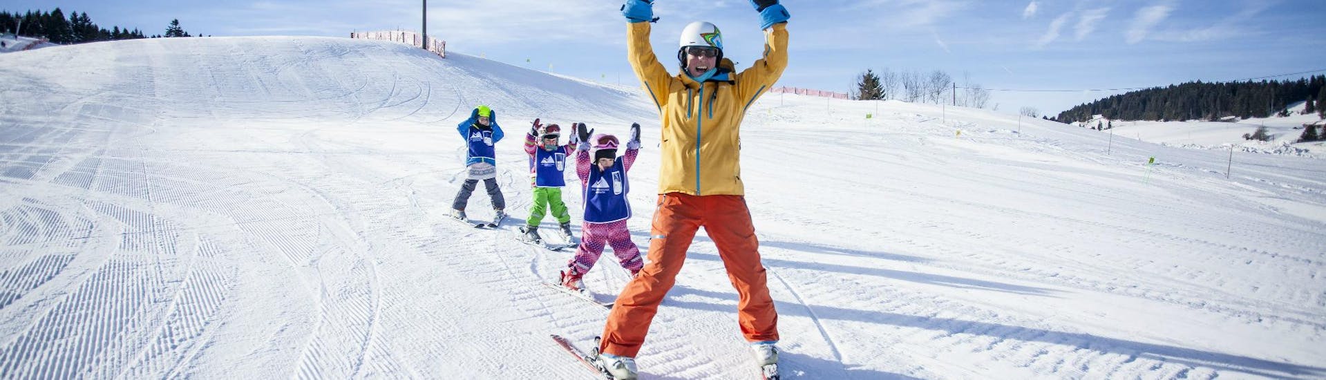 Kids Ski Lessons (5-15 years) in Sinswang - All Levels.