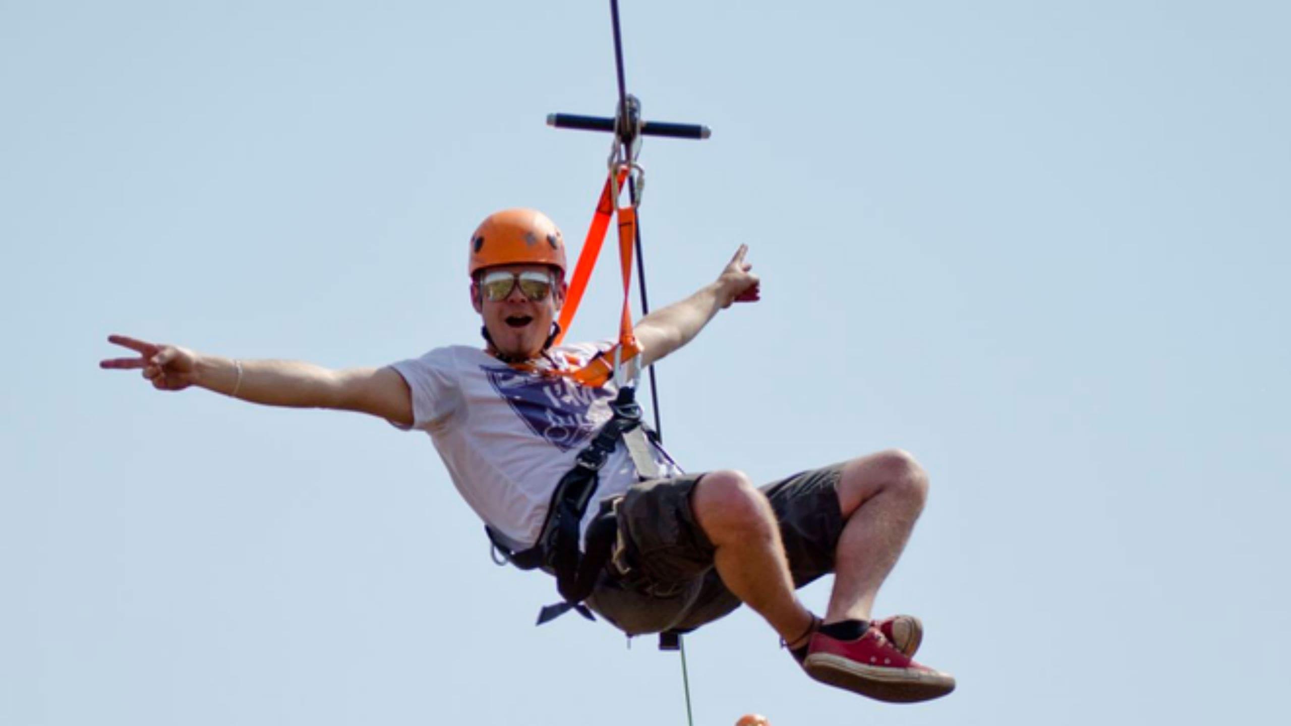 Zipline di media difficoltà Muningi Adventure Zone Cullinan