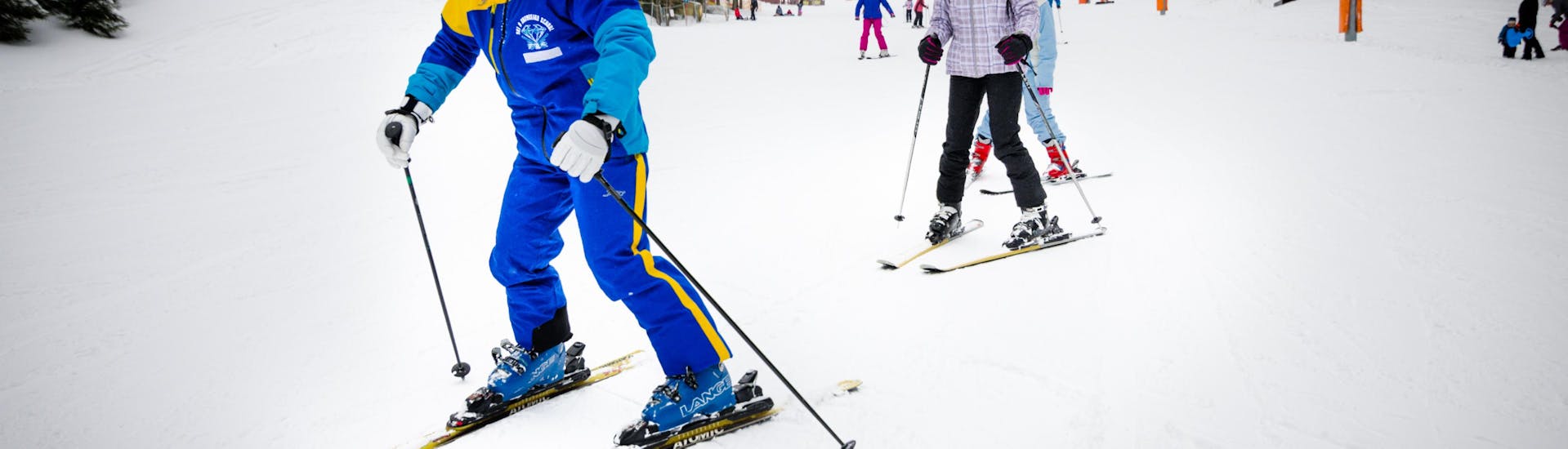 Private Ski Lessons + Ski Hire Package for Adults of All Levels from Crystal Ski  Demänovská Dolina.