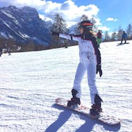 Privater Snowboardkurs für Kinder & Erwachsene aller Levels mit Scuola di Sci e Snowboard Cristallo Cortina.