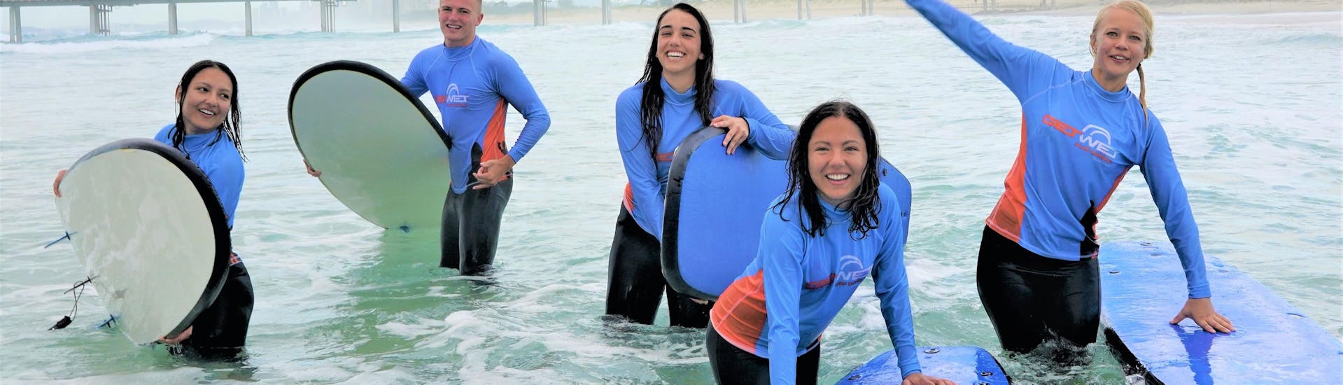Clases de surf en Gold Coast para adultos - Principiantes.
