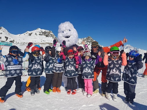 Les Arcs - Kids Ski Lessons (5-6 y.) for First Timers - Arc 1800