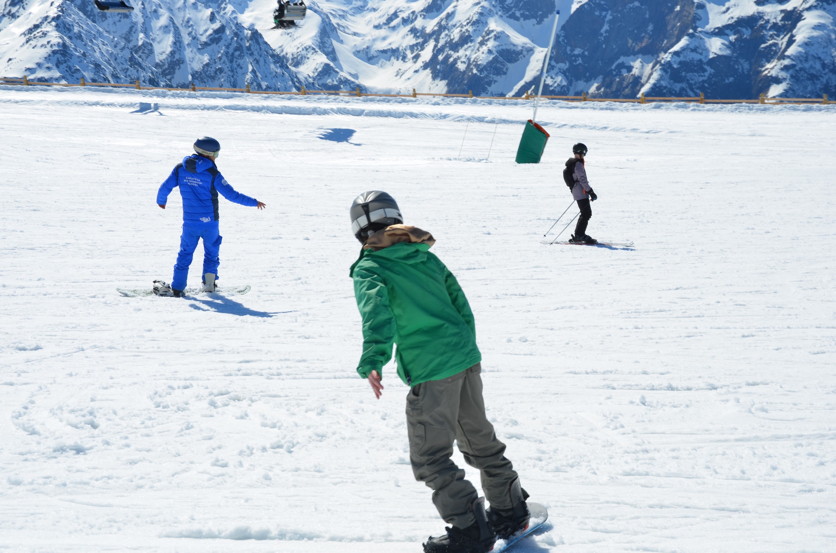 Privé snowboardlessen voor alle niveaus met European Ski School Les Deux Alpes.